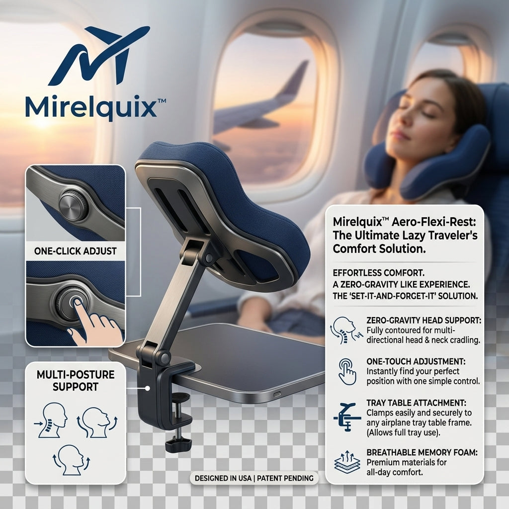 Mirelquix™ Aero-Flexi-Rest: The Ultimate Lazy Traveler's Comfort Solution