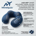 Mirelquix™ LAZY-AIR™ Smart Inflatable Travel Pillow